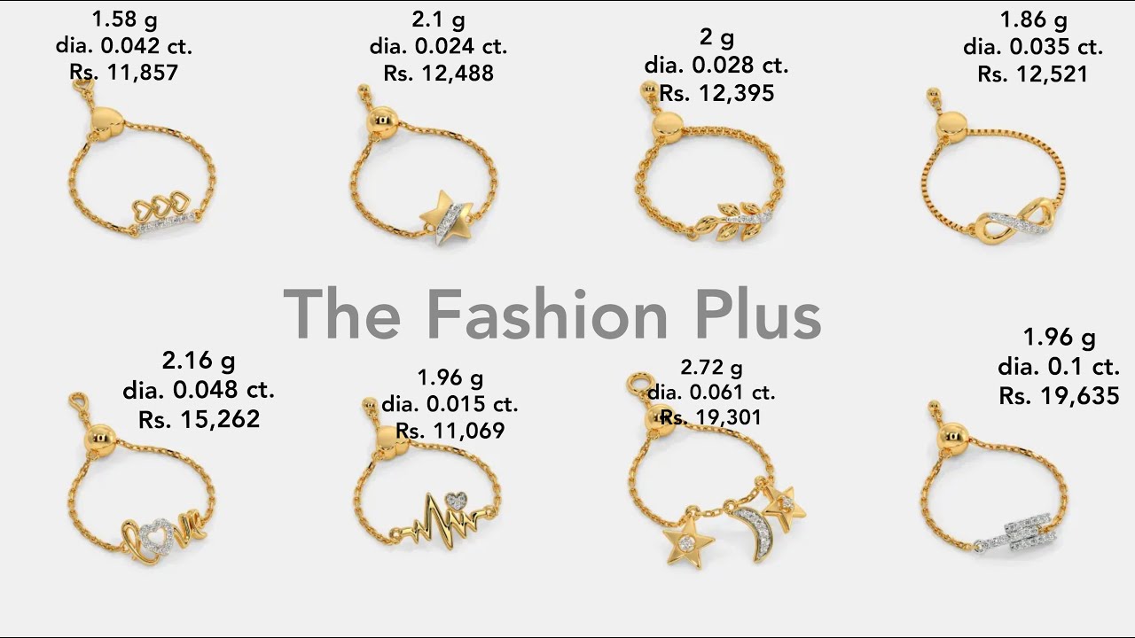 Light weight adjustable ring design with weight and price #thefashionplus