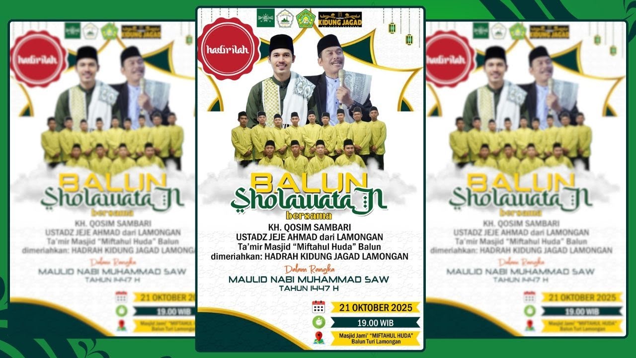 🚦LIVE BALUN SHOLAWATAN   :::   BERSAMA KH. QOSIM,M.SI & UST.JEJE AHMAD   :::   21 OKTOBER 2025