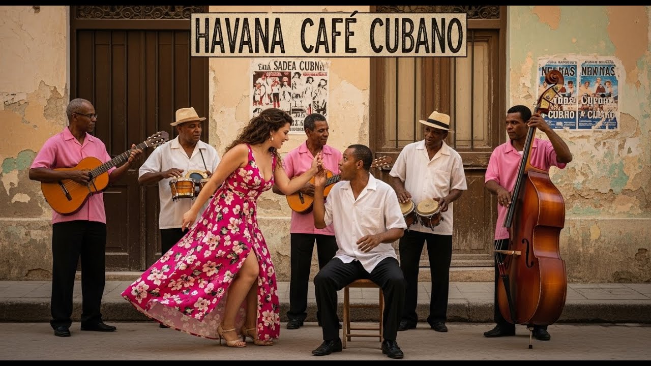 Café Cubano Music 🎹: Caribbean Café Nights & Gentle Piano Jazz • mix42