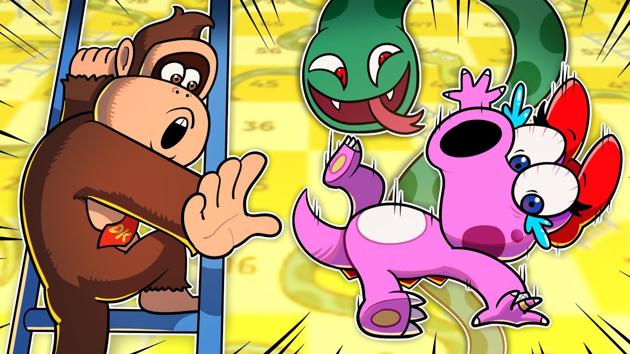 we turned Mario Party into Snakes and Ladders