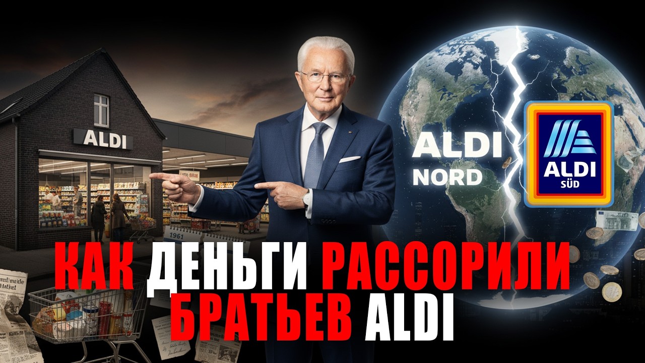 ALDI: СЕКРЕТНАЯ история ВРАЖДЫ братьев-миллиардеров, РАЗДЕЛИВШИХ торговую империю