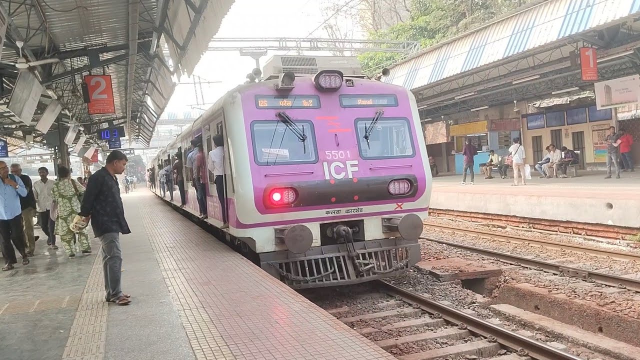 Mumbai csmt local trains journey video | Indian railways station local train videos latest 