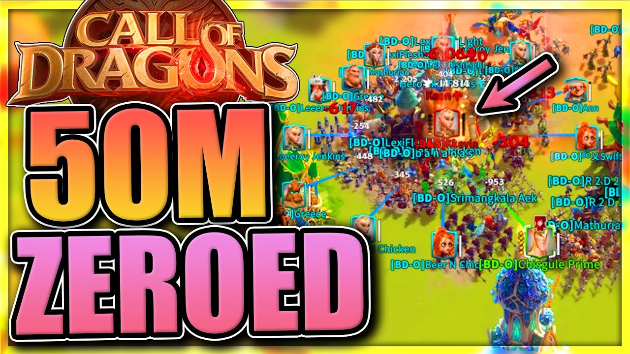 50M Traitor Zeroed [city rally review] Call of Dragons
