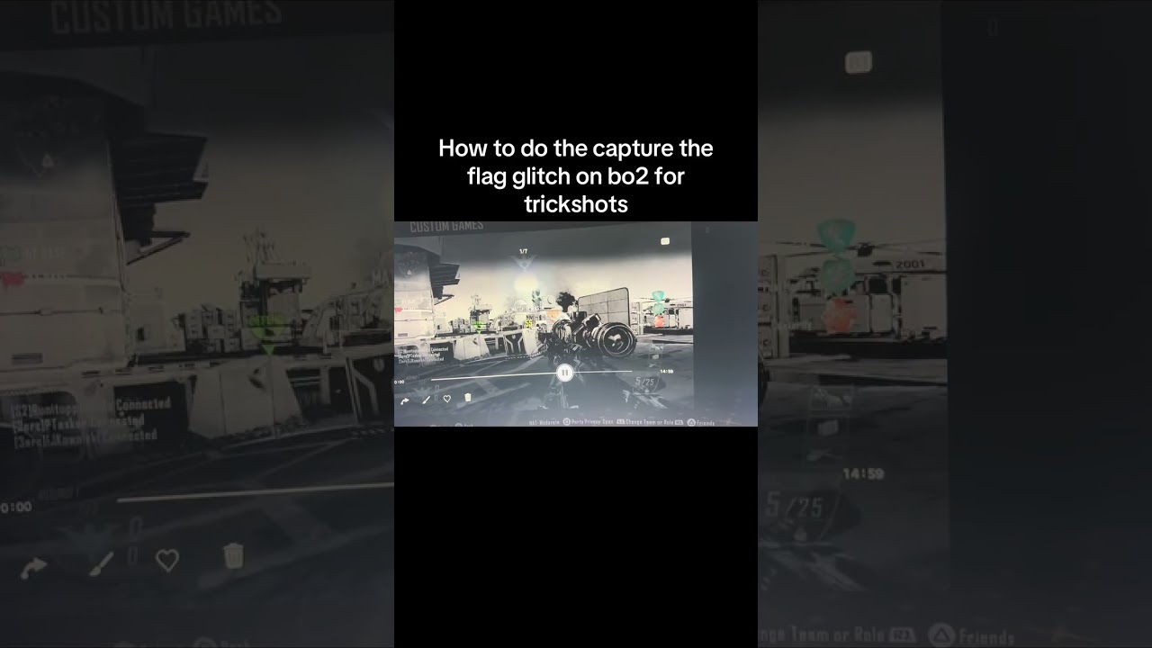 How to do the capture the flag glitch on bo2 for trickshots on bots