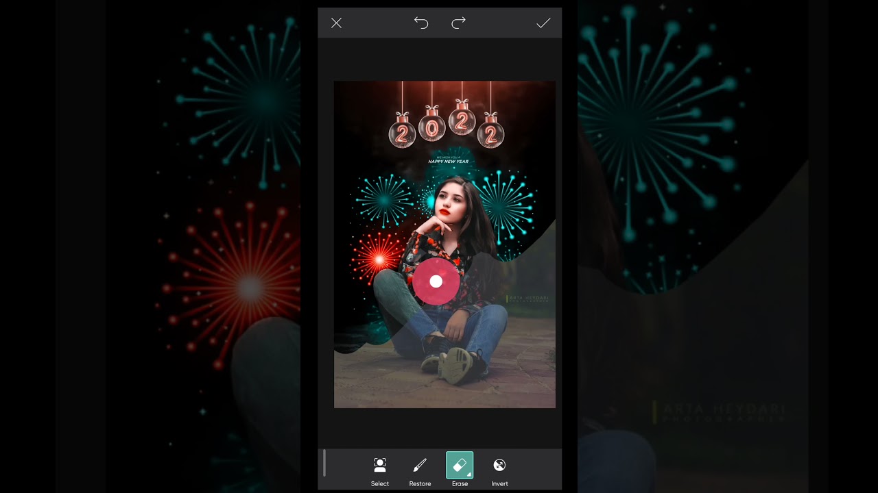 New Year Photo Editing 2022 | Happy New Year 2022 Photo Editing | #short