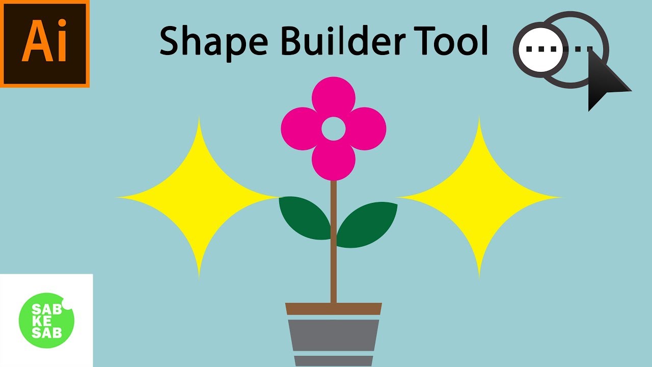 How To Use Shape Builder Tool In Illustrator CS6 In Hindi