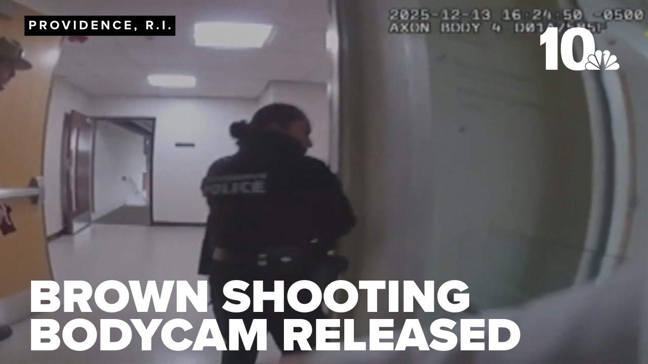 Bodycam footage shows Providence police response to Brown University shooting
