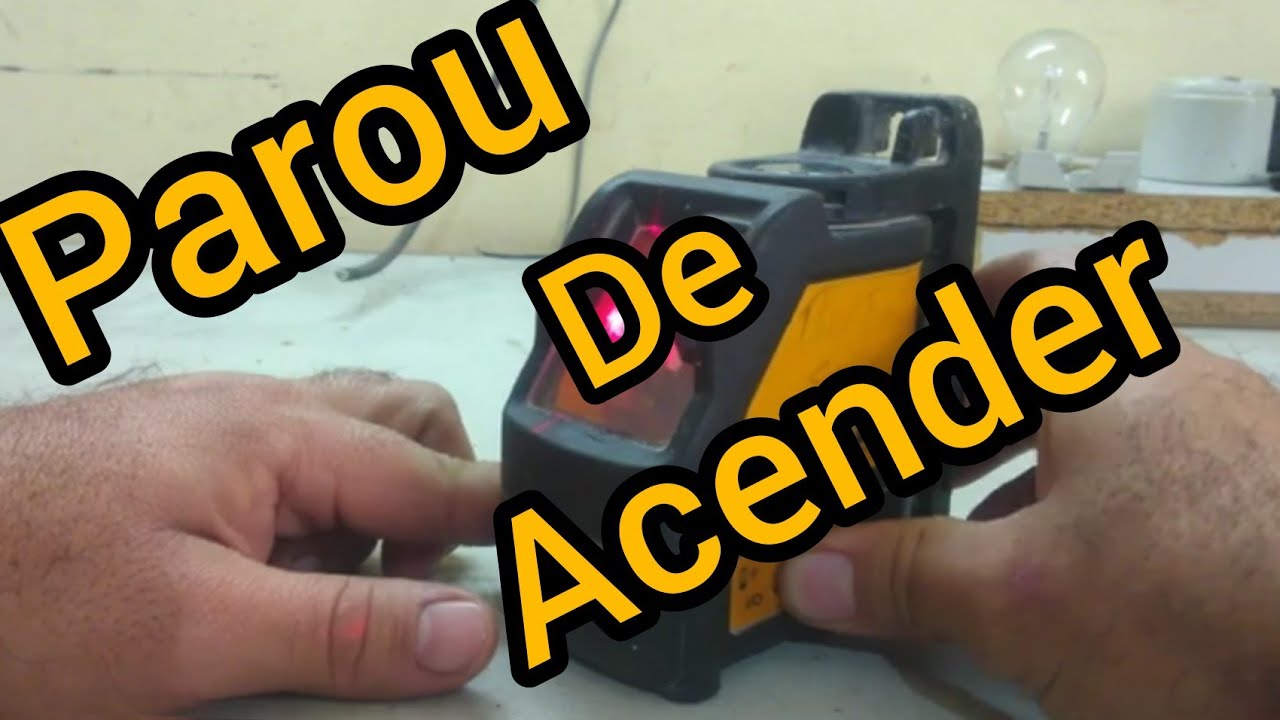 parou de acender o laser como consertar?nível a laser Dewalt
