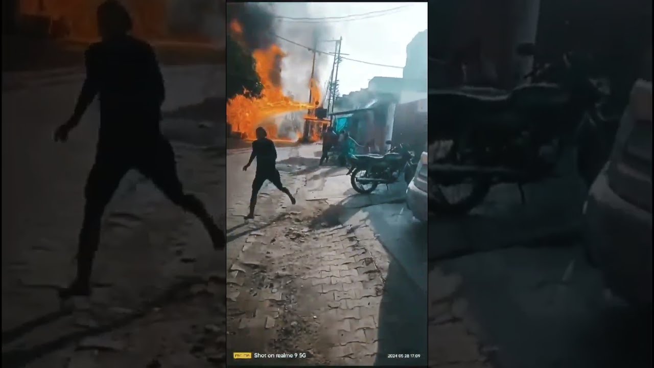 Transformer Overheats and Catches Fire in Heatwave - Full Video