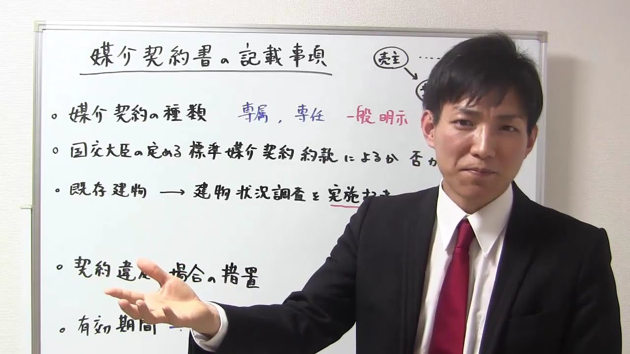 【宅建業法】媒介契約書の記載事項のポイント【宅建通信：レトス】