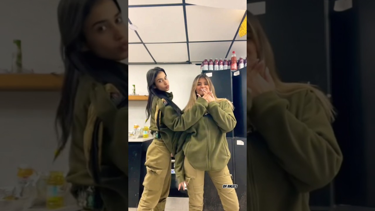 Beautiful Israeli Female Soldiers having fun ☺️ #israel #idf #mostgorgeous #shorts #trend