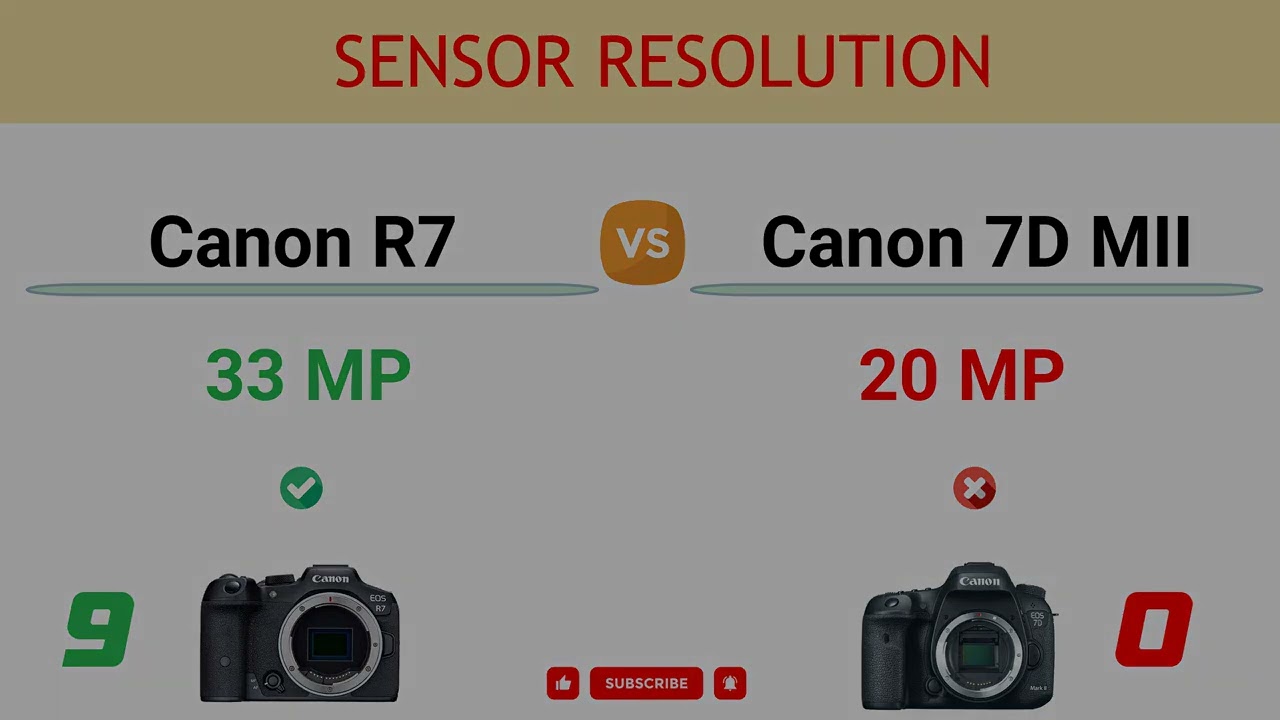 Canon R7 vs Canon 7D MII Comparison: 24 Reasons to buy the R7 and 7 Reasons to buy the 7D MII