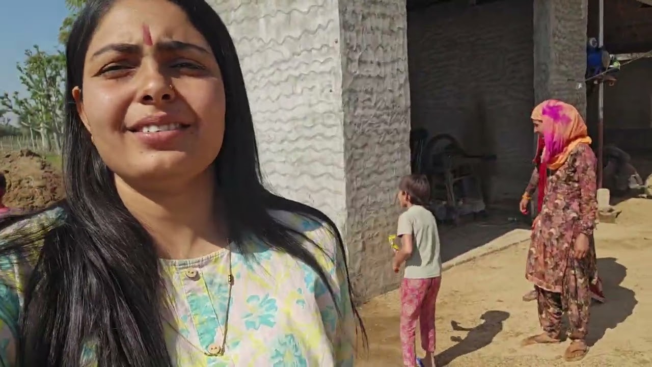 पहली बार होली खेली है//Sarita Rajasthani vlog//sarita khokhar 