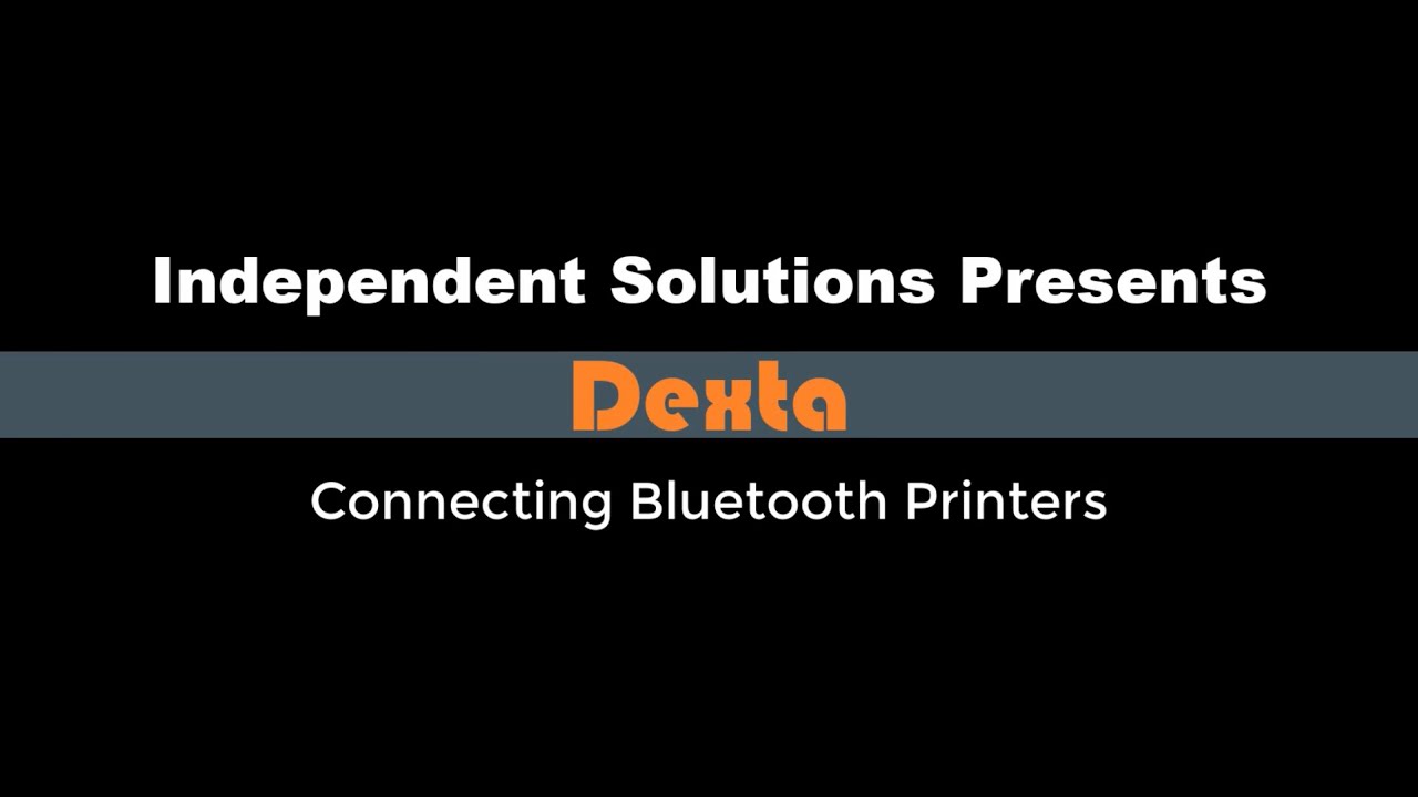 Connecting Dexta to a Sato Bluetooth Printer
