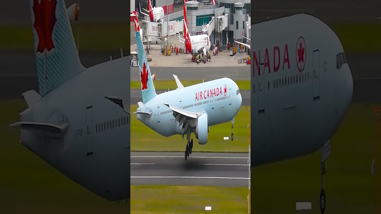 Wide Airplane Landing