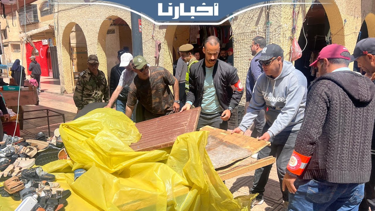 حملة لتحرير الملك العمومي بسطات تحجز مجموعة من عربات الخضر والفواكه
