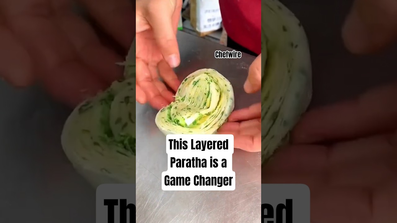 Layers of Flavour 😍 Laccha Paratha Hack #making #layers #paratha #instagram #viral #reels #chefwire