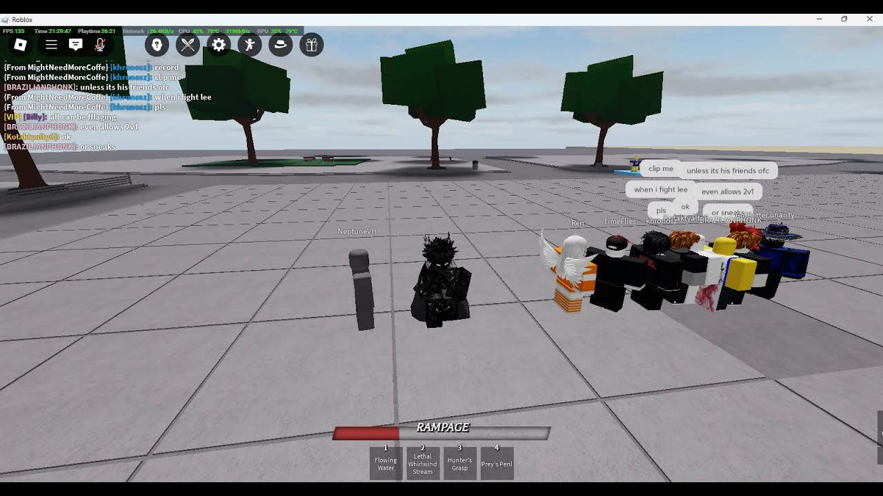 I got to fight @APXLee strongest battlegrounds