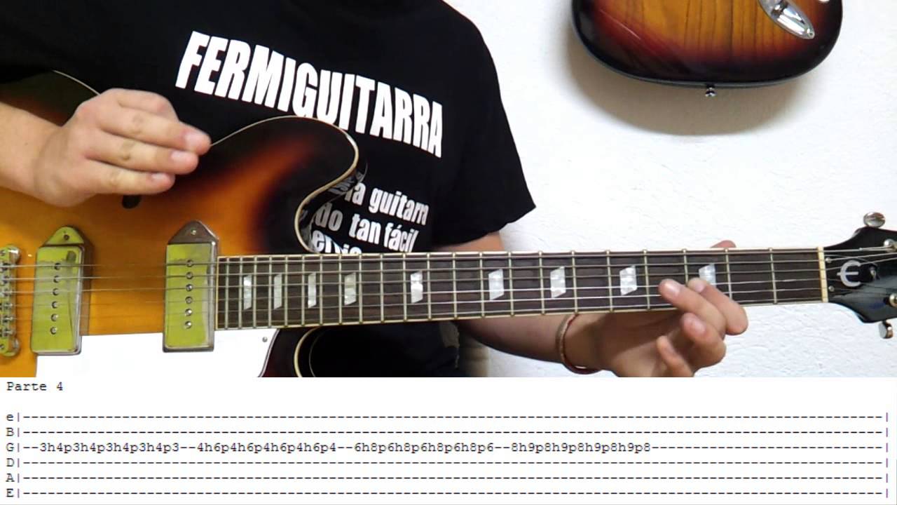 Como Tocar el solo de The Hell Song de Sum 41 en guitarra - Tutorial HD
