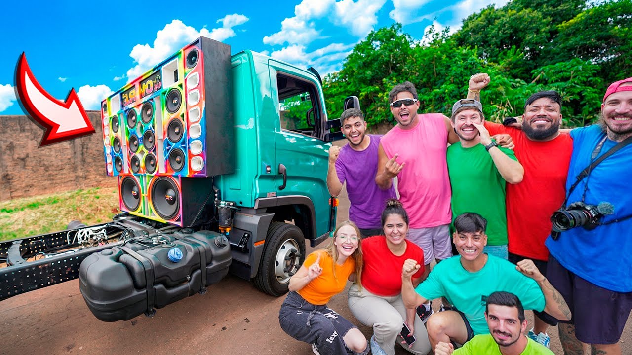 MOSTREI O SOM DO MEU CAMINHÃO PROS MEUS AMIGOS