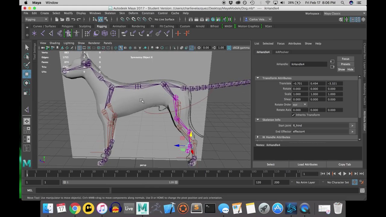 Dog Modeling tutorial pt.5 [Maya 2017]