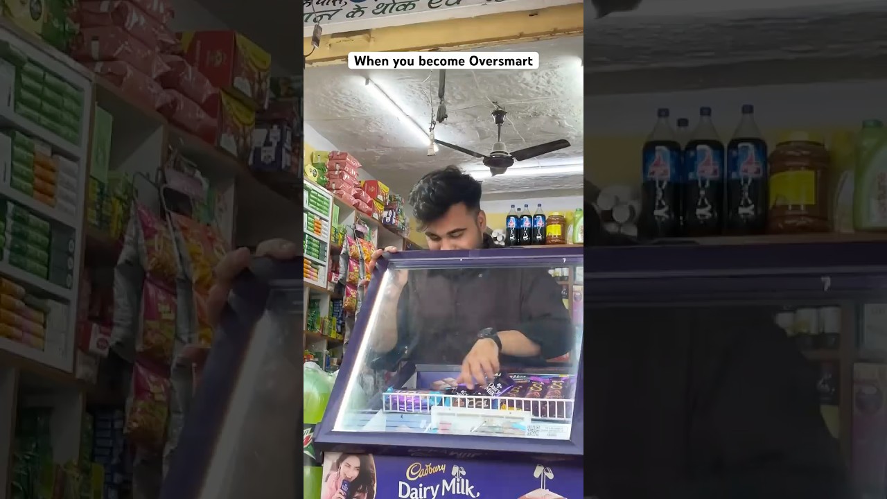 Shopkeeper shocked,boy rocked ☠️ #comedy #funny #ytshorts #fun #dukaan #shop #relatable #kiranastore