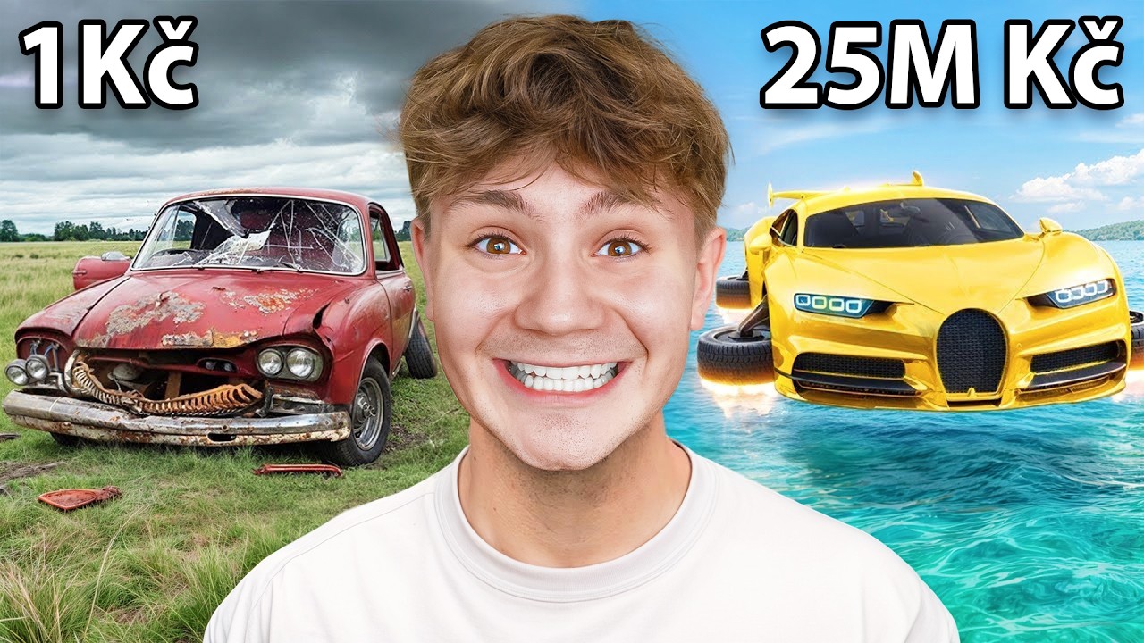 Auto za 1 Kč vs za 25.000.000 Kč