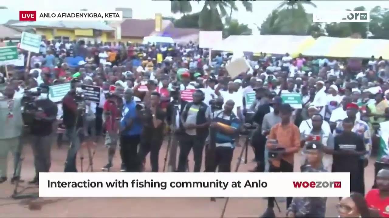 LIVE NOW | ⁠Interaction with fishing community at Anlo Afiadenyigba [Keta] | #Mahama4change2024 C…