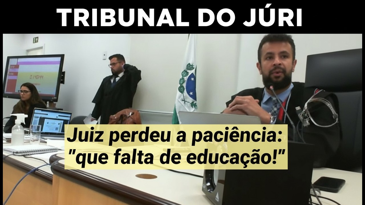 🔴Tribunal do Júri: Juiz perdeu a paciência com os Advogados 