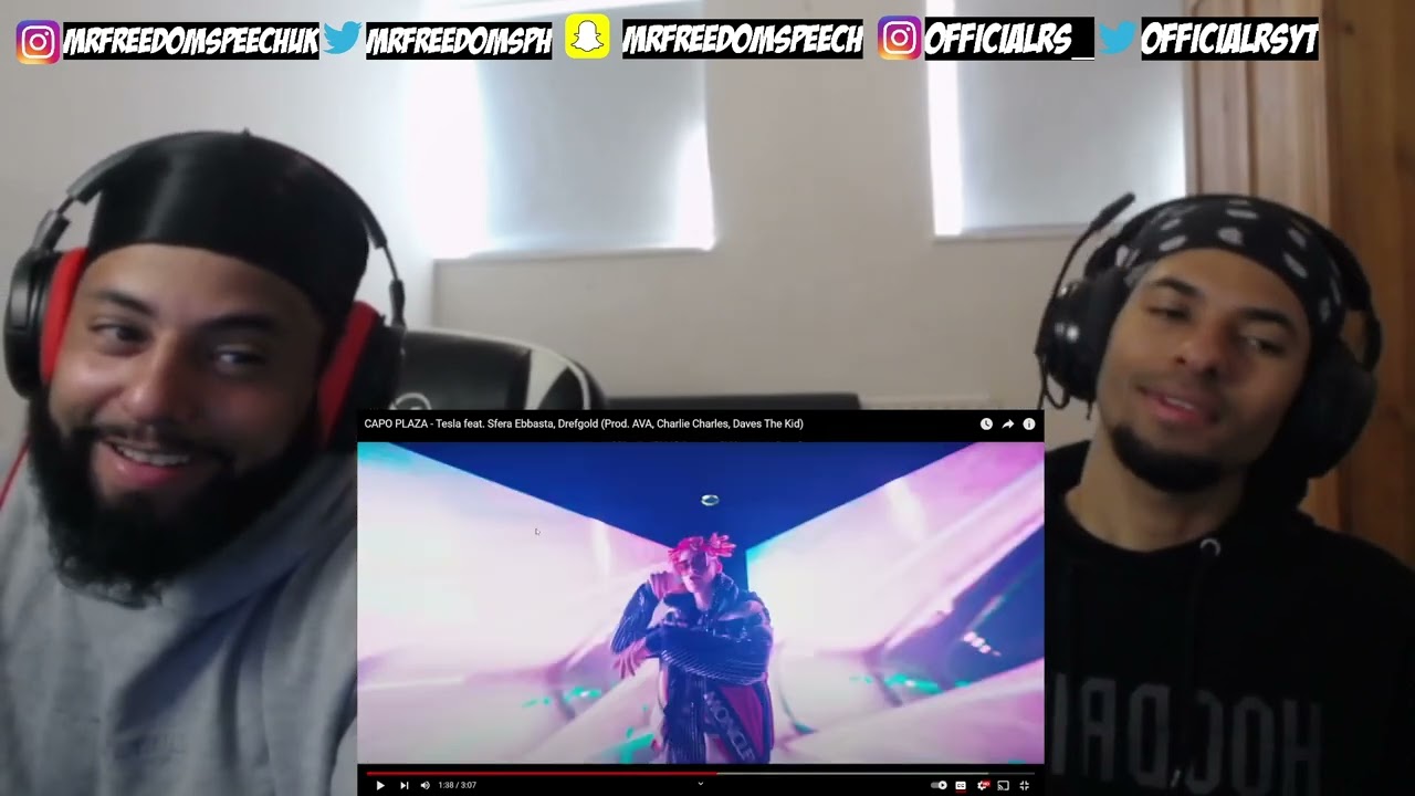 THEY NEED MORE SONGS TOGETTER 🔥 *UK🇬🇧REACTION* 🇮🇹 CAPOPLAZA ft Sfera Ebbasta , Drefgold - Tesla