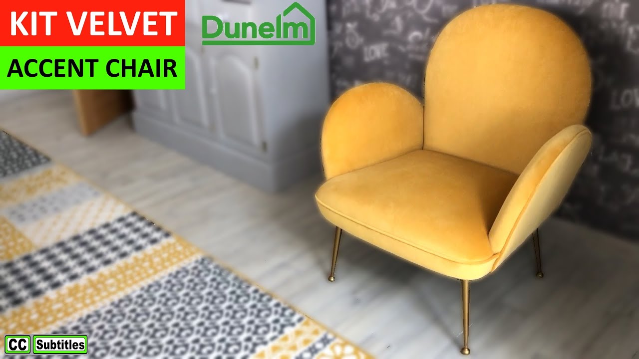 How to assemble Dunelm Kit Velvet Accent Chair - Dunelm Accent Chairs