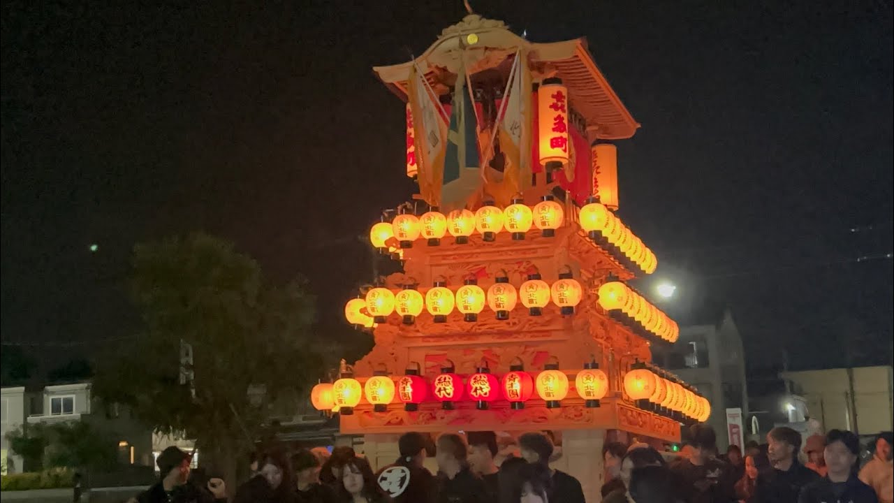 風伯神社春祭り【喜多町】夜運行