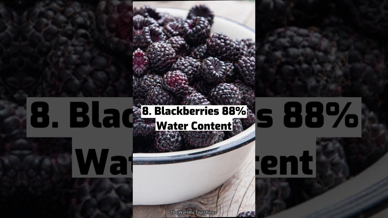 Top 10 Fruits With Highest Water Content 😱|#shorts