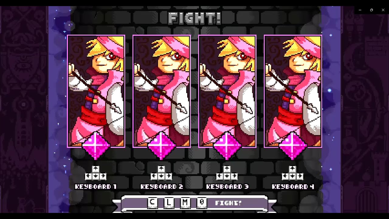 Choose the same character in Towerfall!