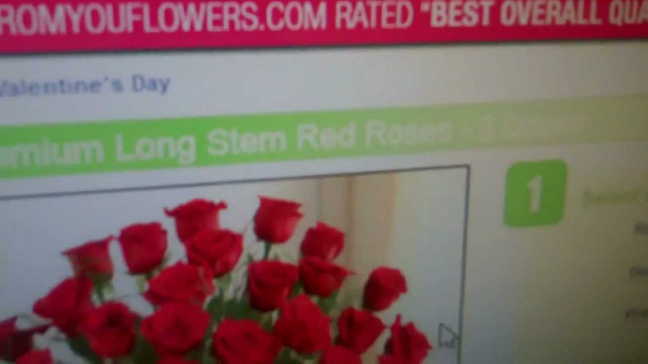 LONG STEM ROSES - 3 DOZEN ROSES - CHEAP ROSES - FROMYOUFLOWERS.COM