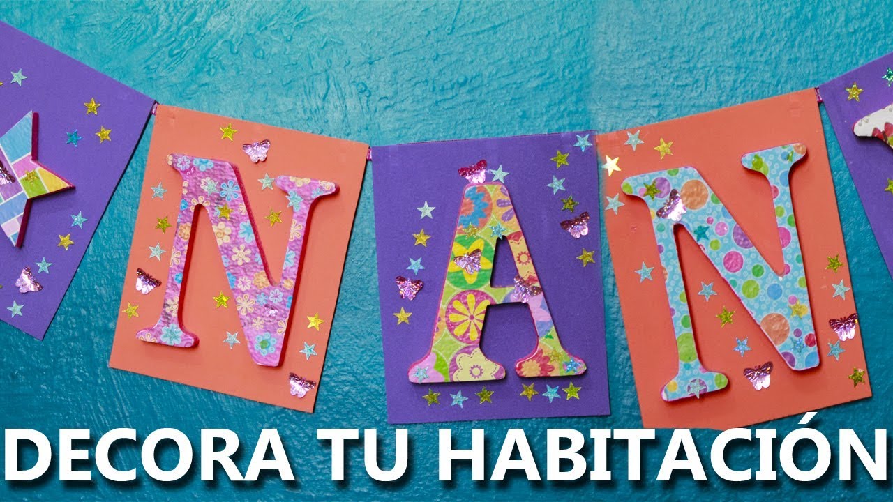 CÓMO HACER LETRAS de FOAMI PARA CUMPLEAÑOS  | Manualidades para decorar