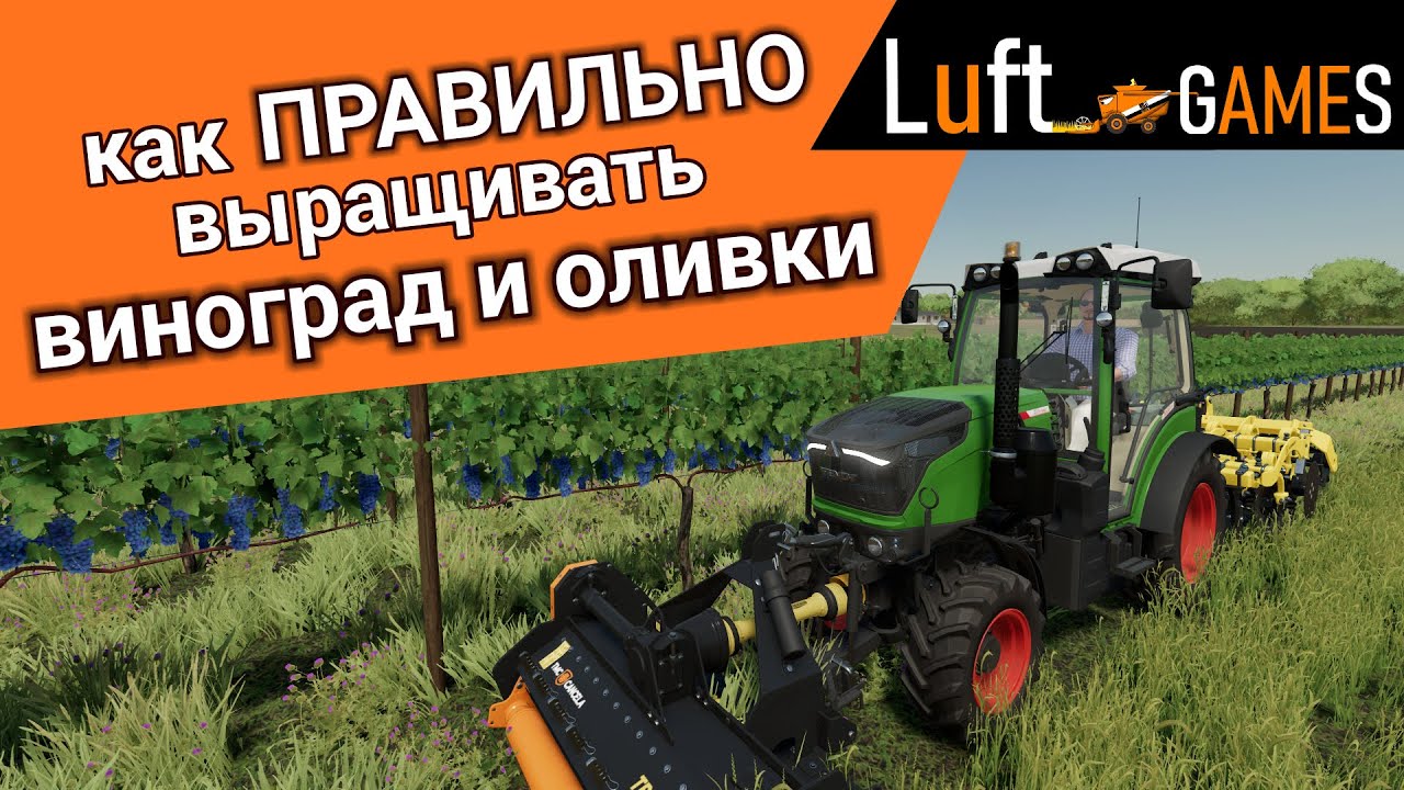 Виноград и Оливки - подробный гайд | Farming Simulator 22