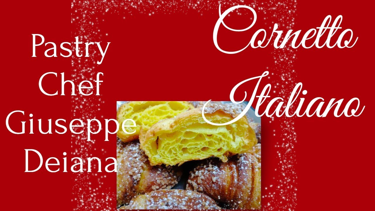 Cornetto italiano impasto con la biga by Pastry Chef Giuseppe Deiana