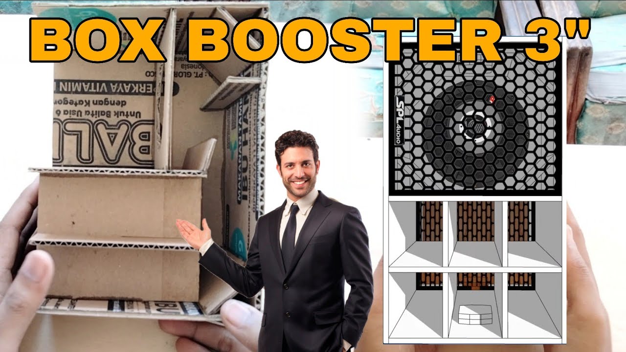 DIY Box Booster 3 inch dari kardus | Mas KukuH Channel