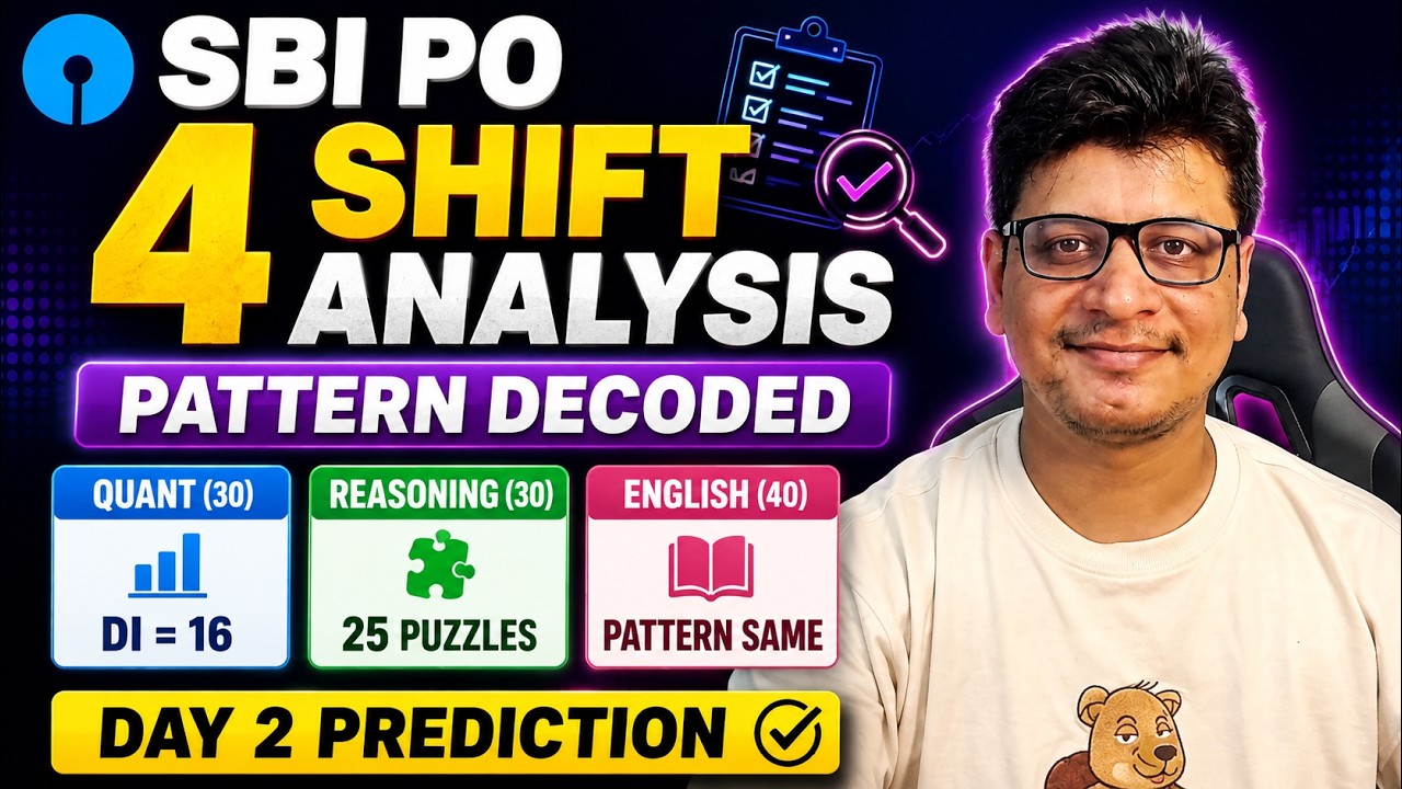 SBI PO Prelims 2026 Analysis (All 4 Shifts) | Safe Attempts & Last-Minute Strategy!