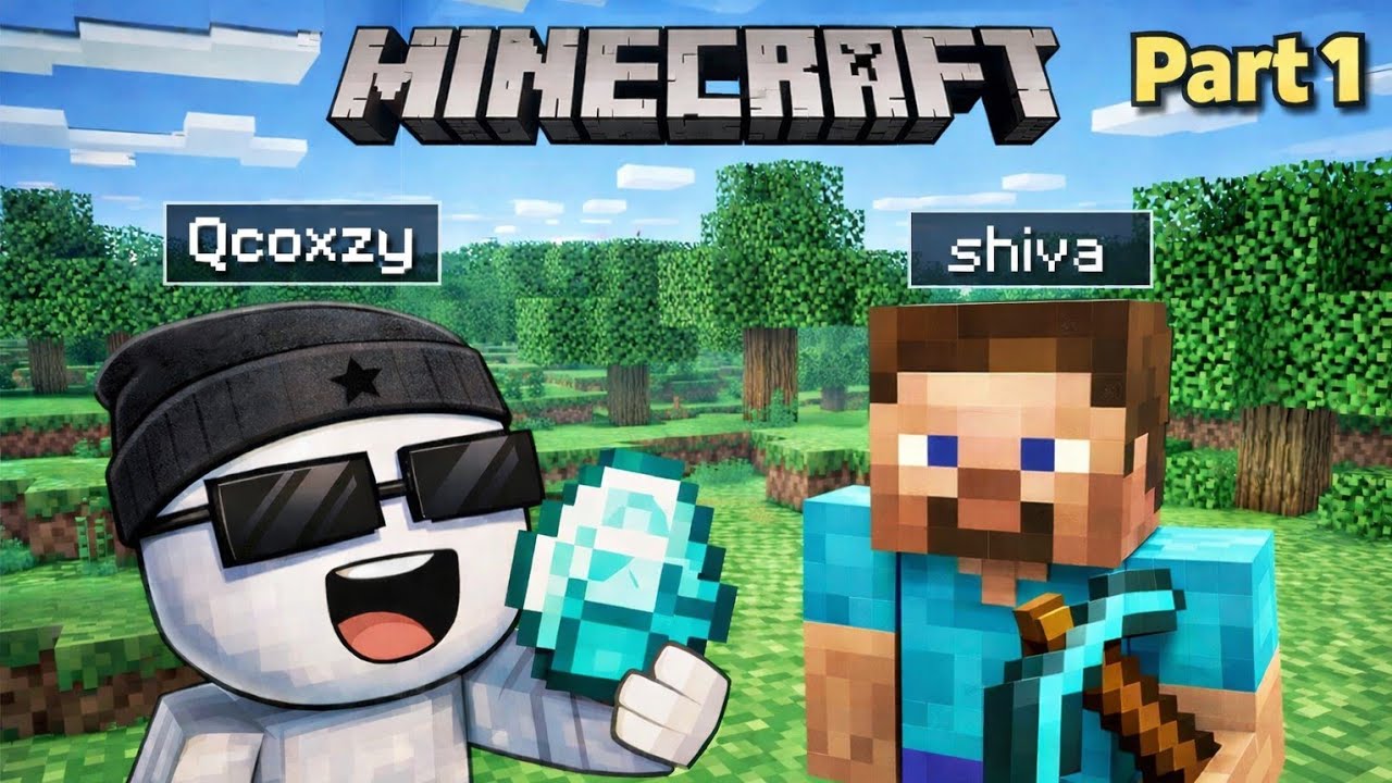 Starting My First Minecraft Series With Friend | Minecraft Part 1