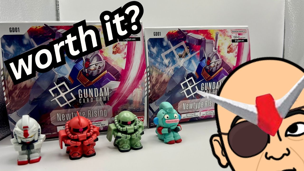 DOUBLE GUNDAM CARD GAME NEWTYPE RISING BOOSTER BOX OPENING - PART 1