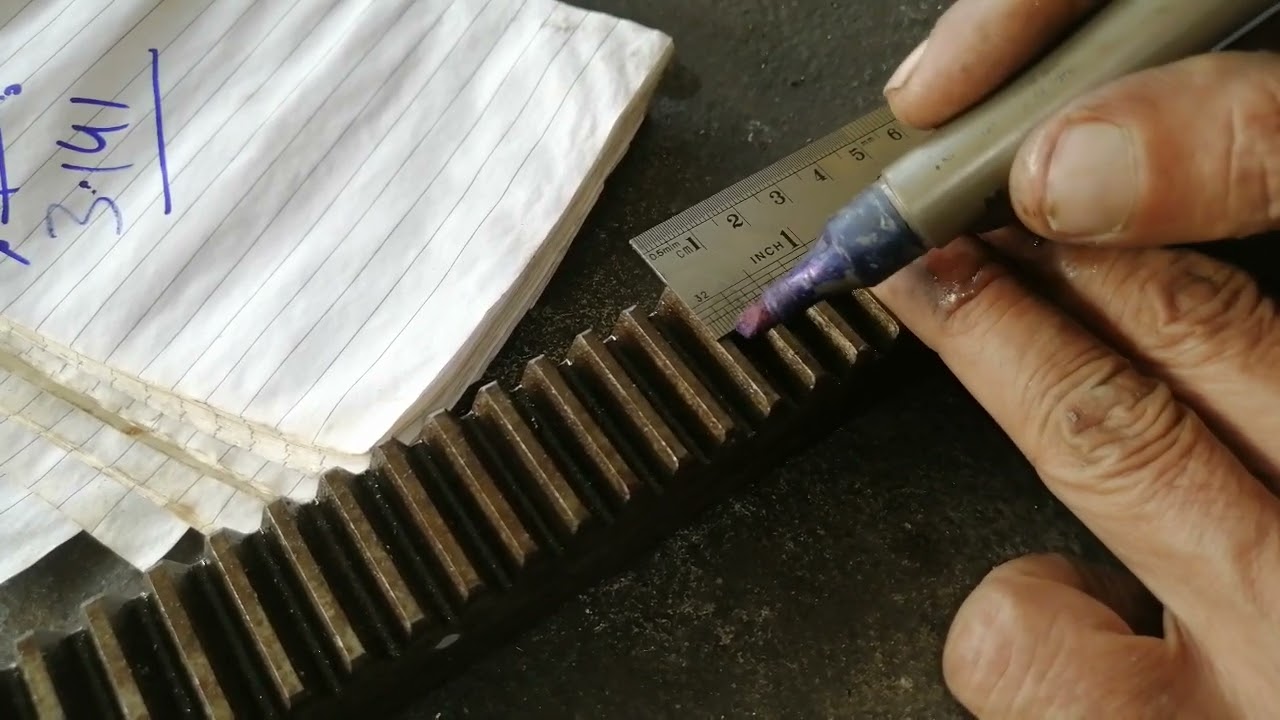 how to Make  rack gear module and DP ka formula number of teeth nikalne ka formula