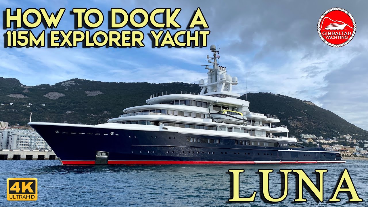 How to dock a 115m Explorer Yacht in 4K