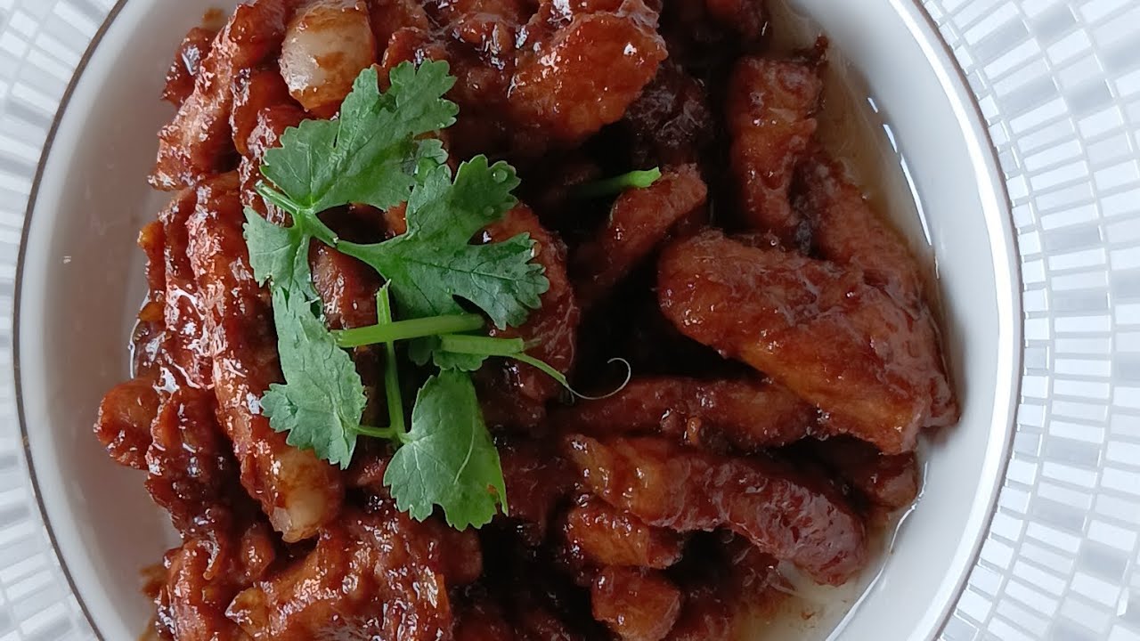 หมูหวาน เค็มทอด