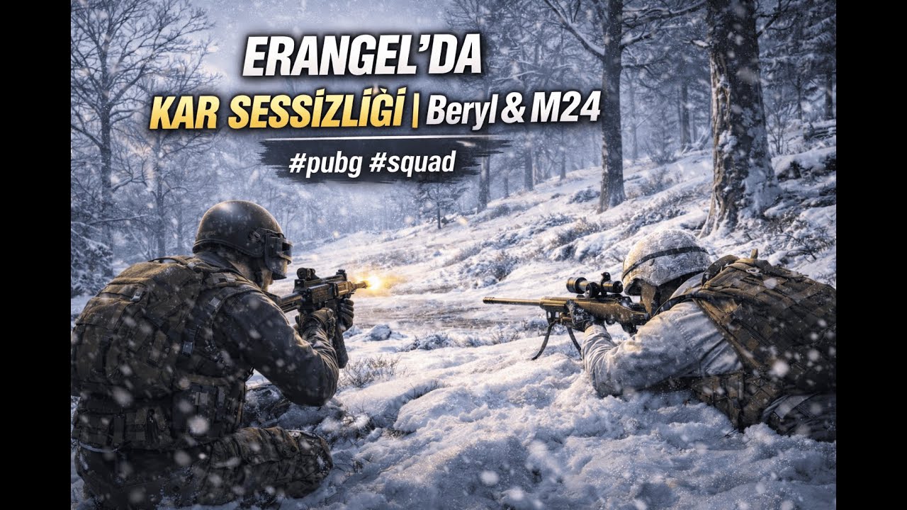 Erangel’da Kar Sessizliği | Beryl & M24 #pubg #squad