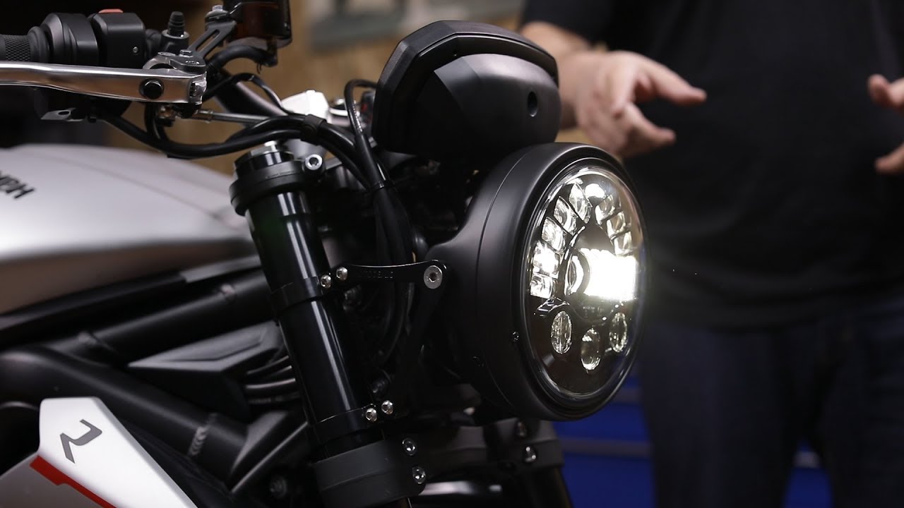 Установка одинарной фары на Street Triple 765 R/RS