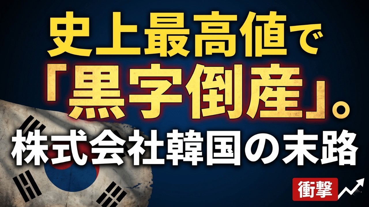 【①韓国経済/完全解説（前編）】「韓国消滅」は本当か？国家の決算書が暴く「株式会社韓国」の財務リスク/サムスンは稼ぐが国富は流出するパラドックス