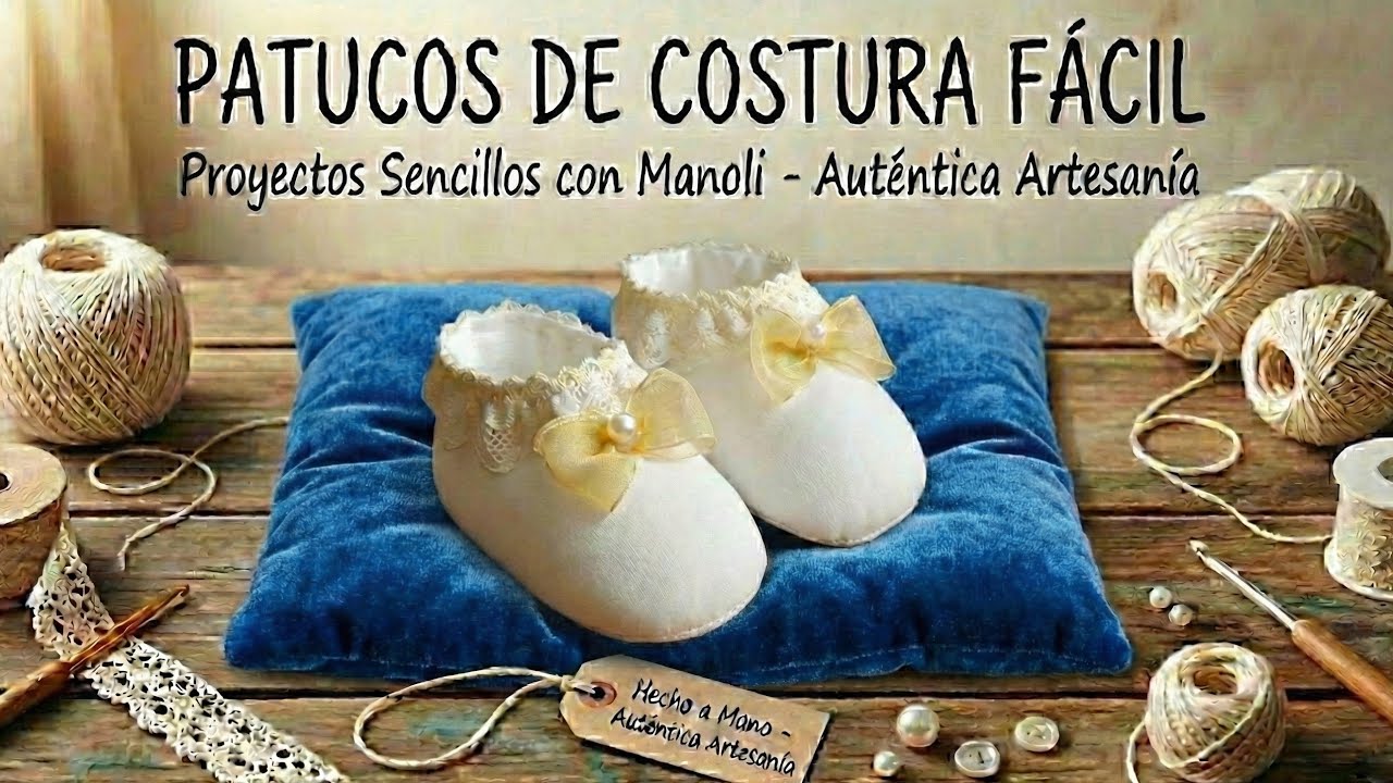 Cómo Coser Patucos de Bebé de Tela Paso a Paso FÁCIL ¡Saca tu Propio Patrón! 👶