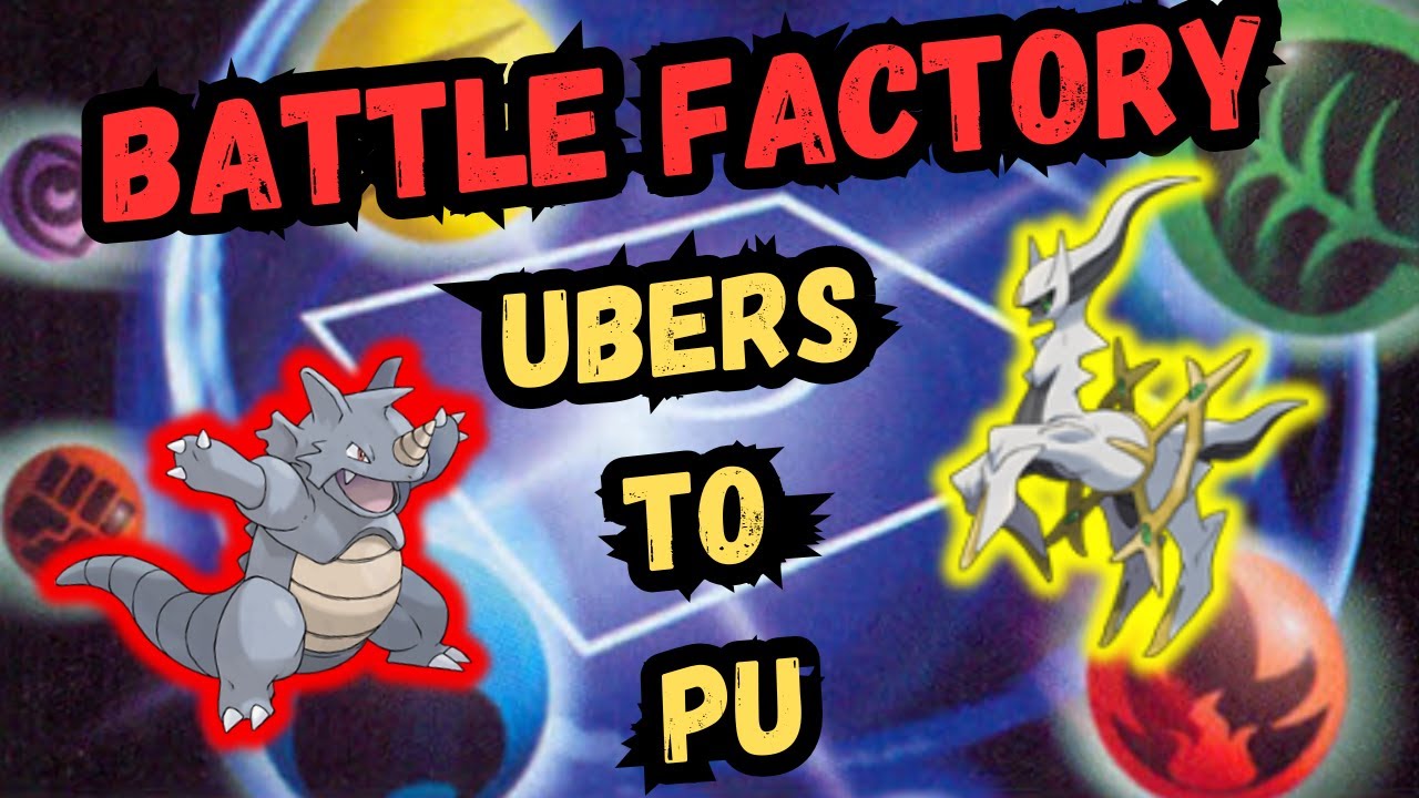 From UBERS to PU Battle Factory Battles!! Pokemon 6v6 Smogon Battle Factory